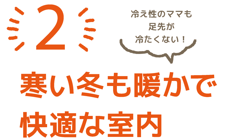 寒い冬も暖かで快適な室内｜まもる【mamoru】｜ウッドライフホーム